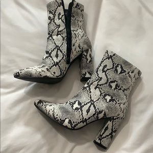 Shein snake print boots